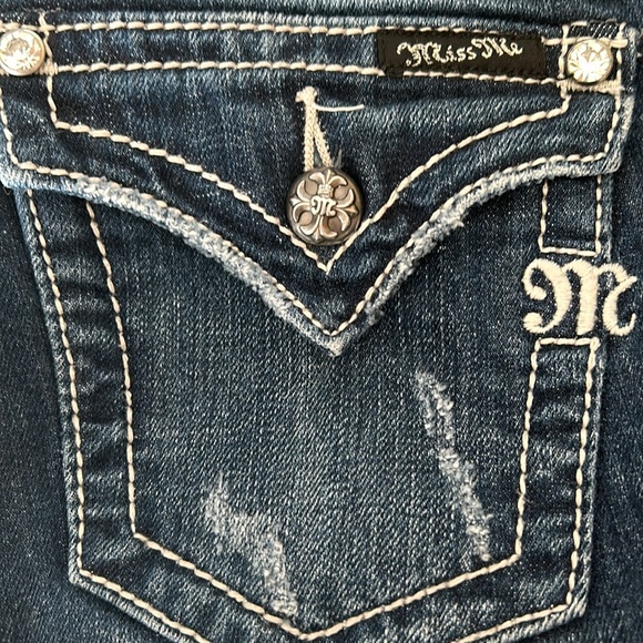 Miss Me Skinny Jeans w/ Rhinestone Embellishments - Picture 13 of 16